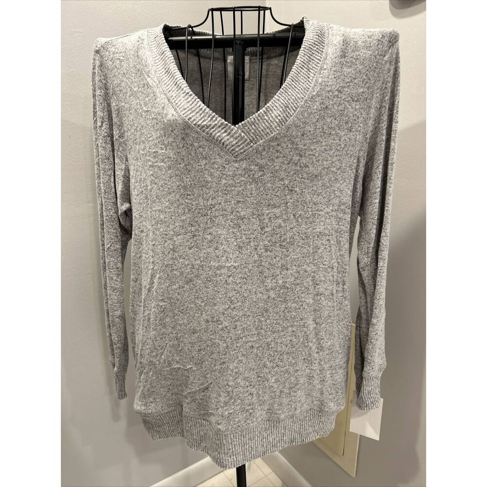 Lola and grace Women's Gray Pullover Sweater L Oversized